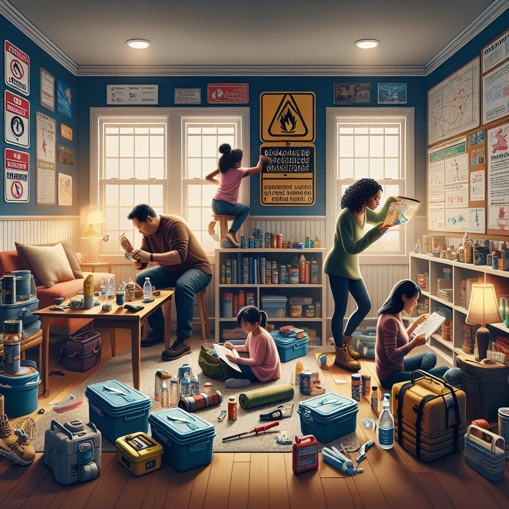 Disaster readiness routines that help households act before panic